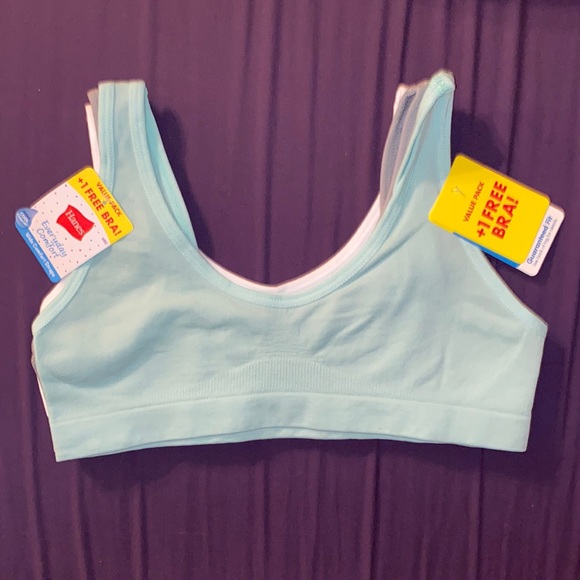 Hanes Other - Hanes Bras, S, Green/Gray/White 💚